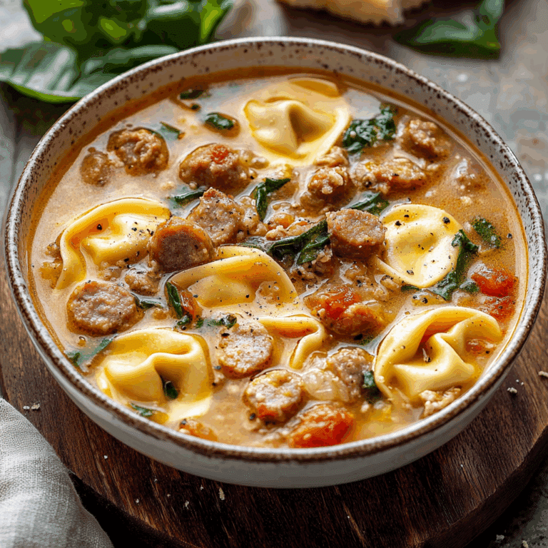 Sausage Tortellini Soup
