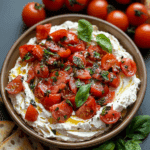 Savory Italian Tomato Bruschetta Dip