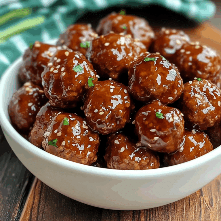 Slow Cooker Honey Garlic Meatballs
