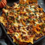 Spooky Spicy Loaded Halloween Nachos