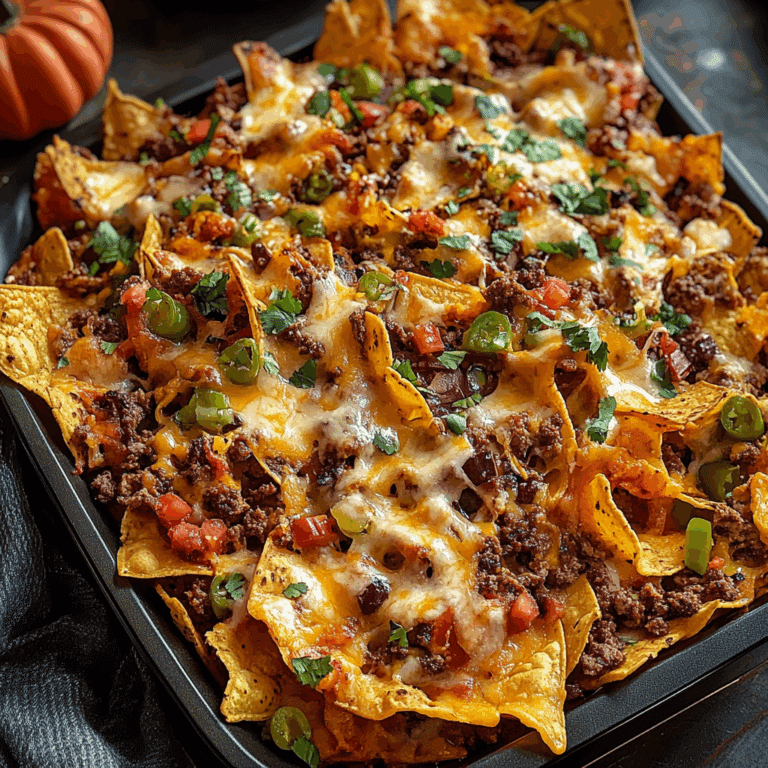Spooky Spicy Loaded Halloween Nachos