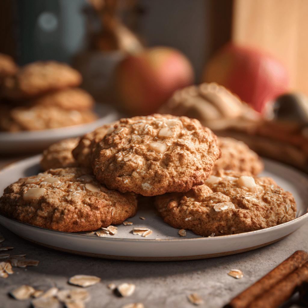 Apple Cinnamon Oatmeal Cookies