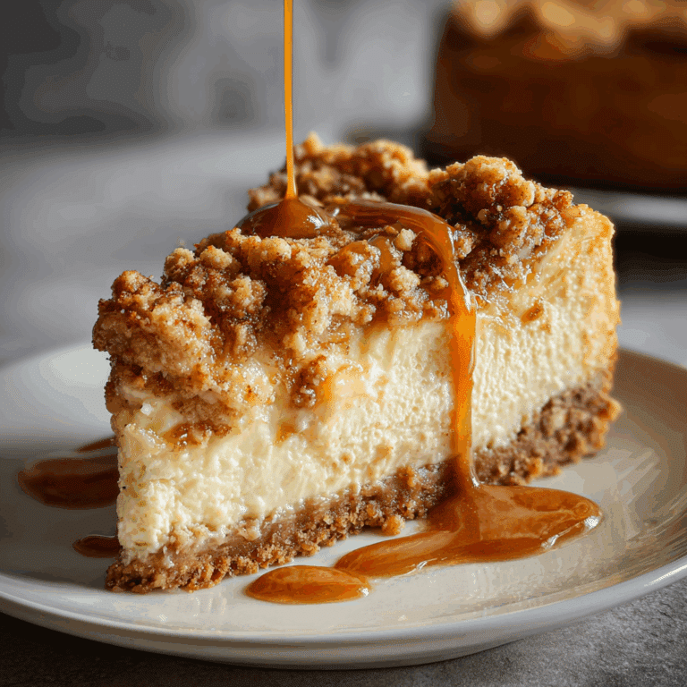 Apple Crumble Cheesecake