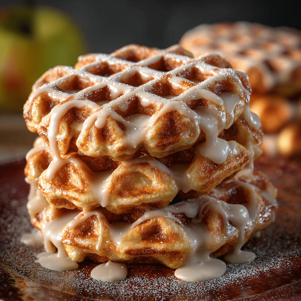 Apple Fritter Waffle Donuts