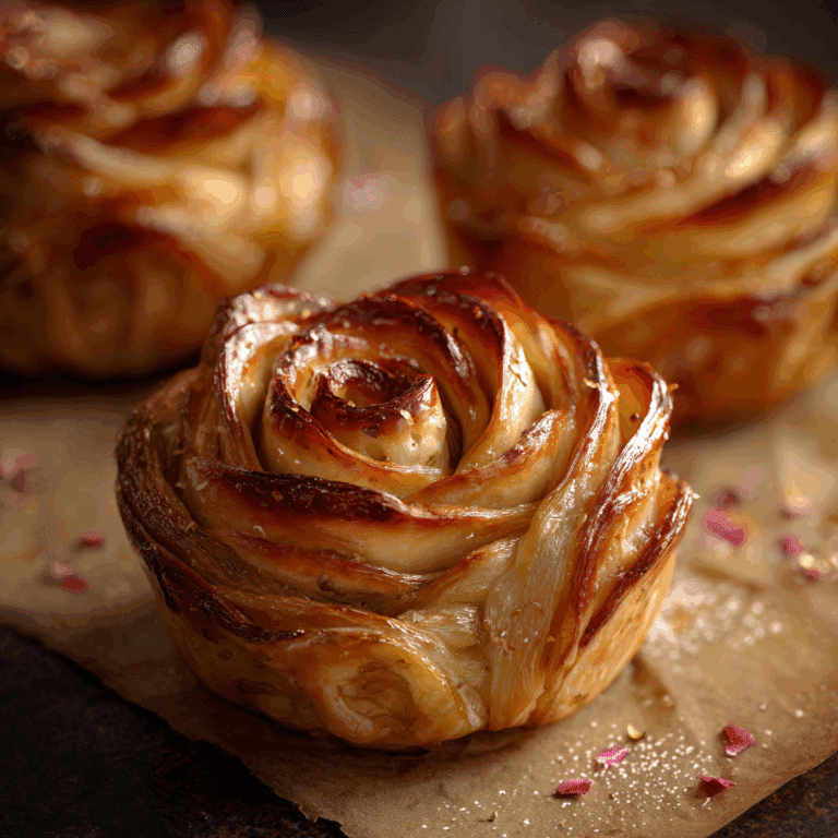 Apple Rose Pastry Blooms