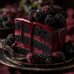 Blackberry Velvet Gothic Cake
