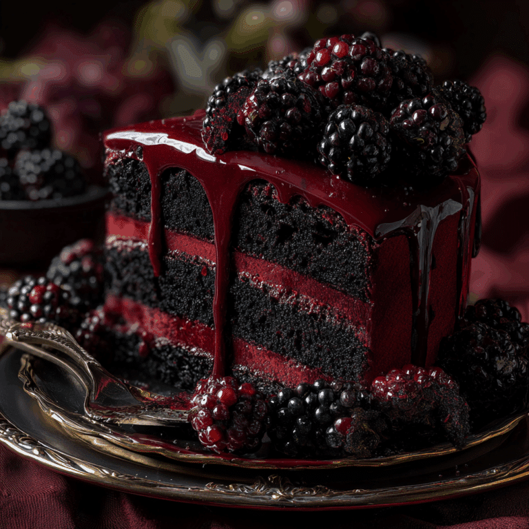 Blackberry Velvet Gothic Cake