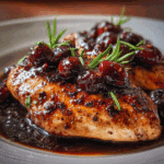 Cherry Balsamic Glazed Chicken
