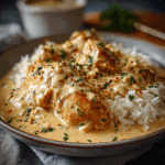 Creamy Smothered Chicken and Rice