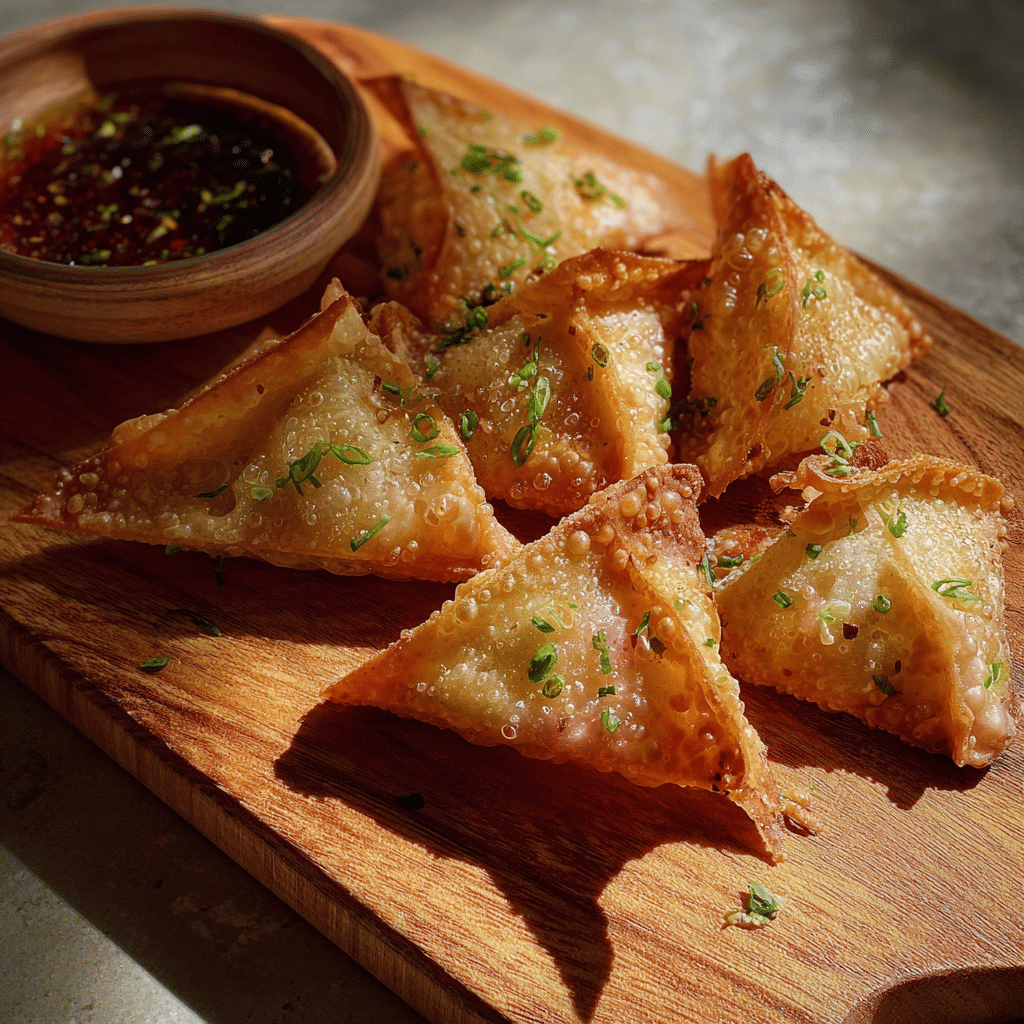 Easy Rice Paper Crab Rangoons