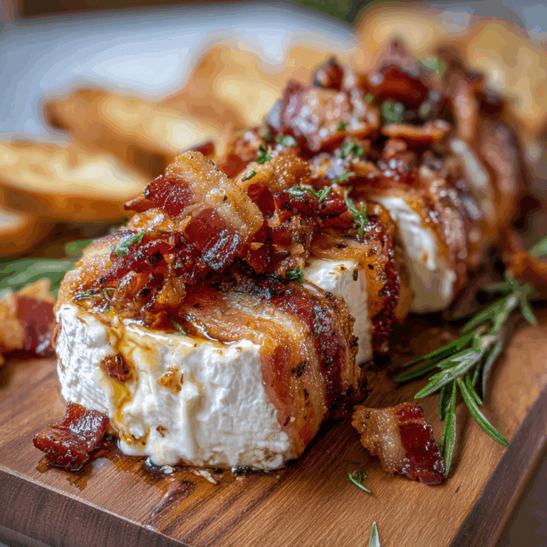 Million Dollar Bacon Goat Cheese Appetizer Log