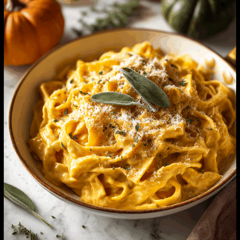 Pumpkin Alfredo Pasta Cauldrons