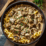Rich Creamy Beef Stroganoff