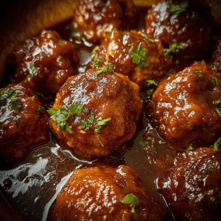 Slow Cooker Salisbury Steak Meatballs