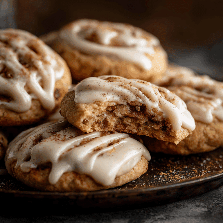 Soft Baked Cinnamon Roll Cookies