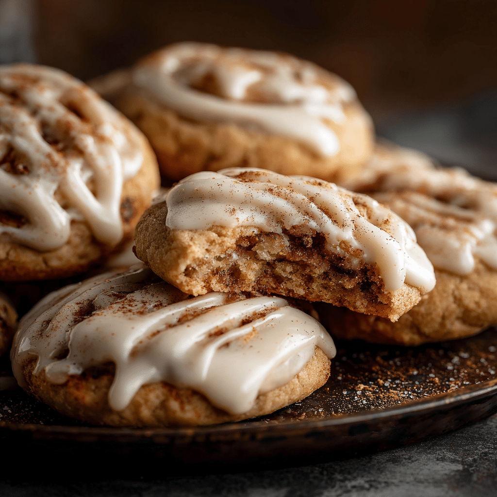 Soft Baked Cinnamon Roll Cookies