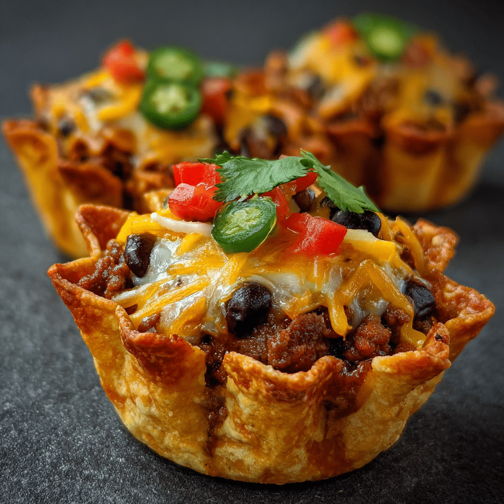 Spicy Mexican Taco Cupcakes