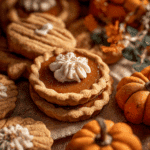 Thanksgiving Cookies With Pumpkin Pie Filling And Fall Shortbread Base