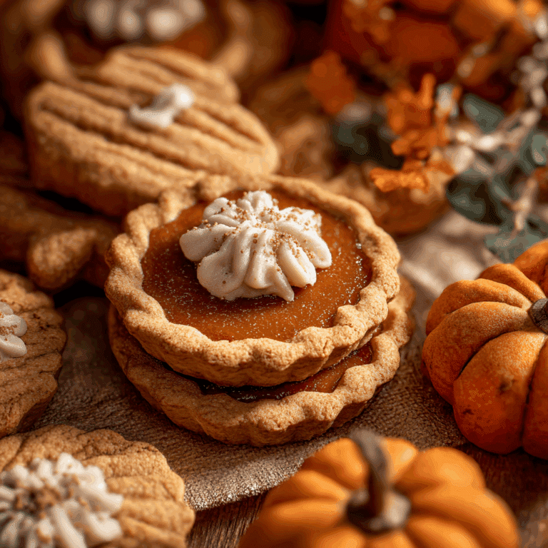 Thanksgiving Cookies With Pumpkin Pie Filling And Fall Shortbread Base