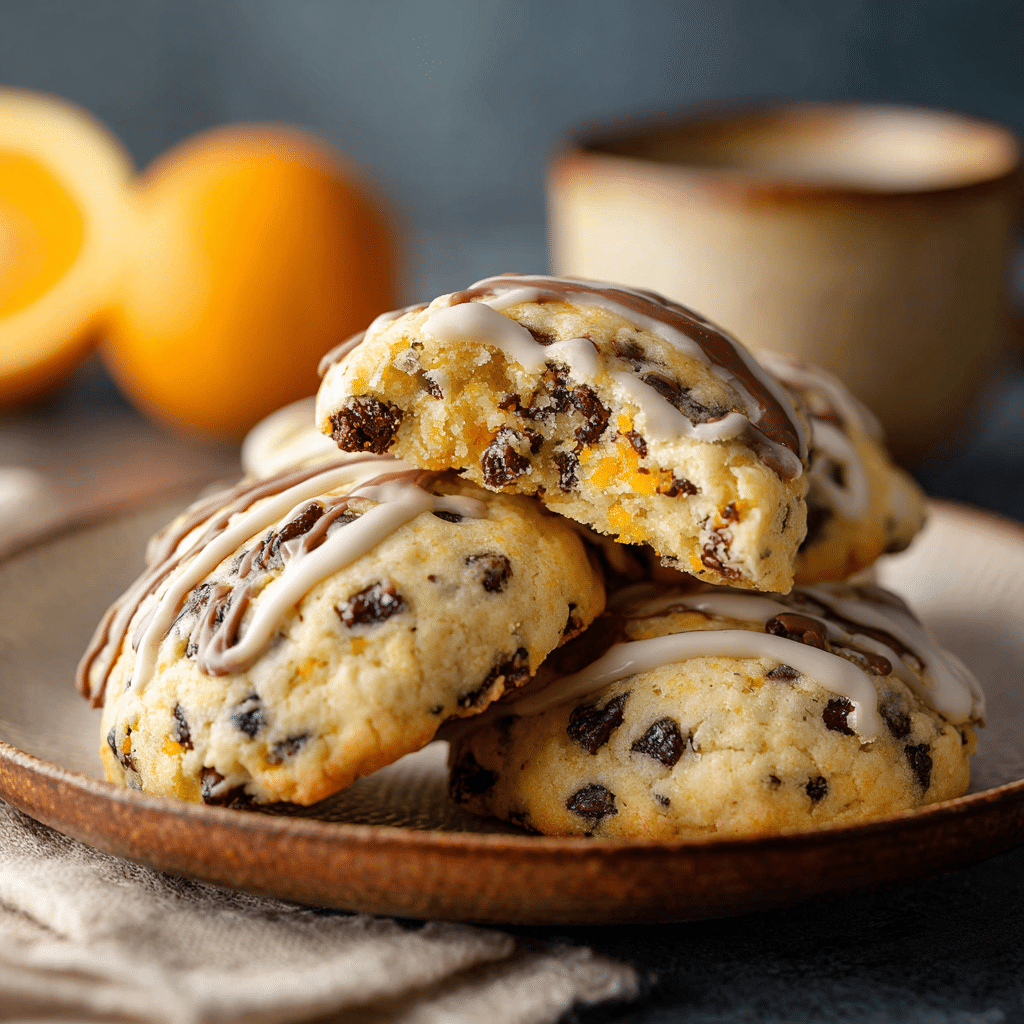 Orange Chocolate Chip Ricotta Cookies