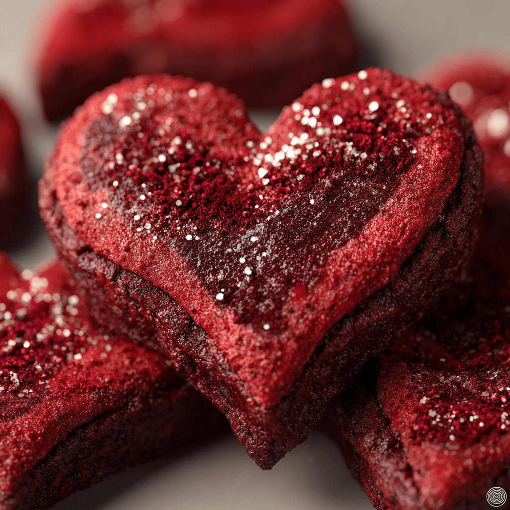 Red Chocolette Red Velvet Chocolate Heart Cookies